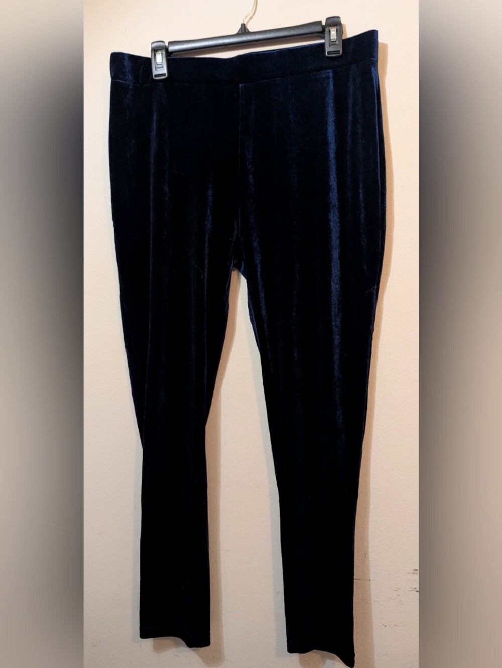 Blue Velvet Leggings from Shein Curve Size 2XL